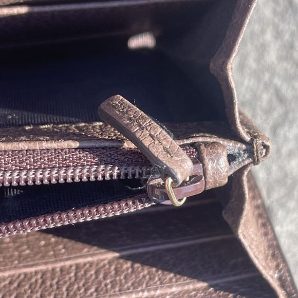 💖SOLD💖Gucci Long Continental Wallet Ophidia x GG Supreme Canvas Stripe - Picture 11 of 16